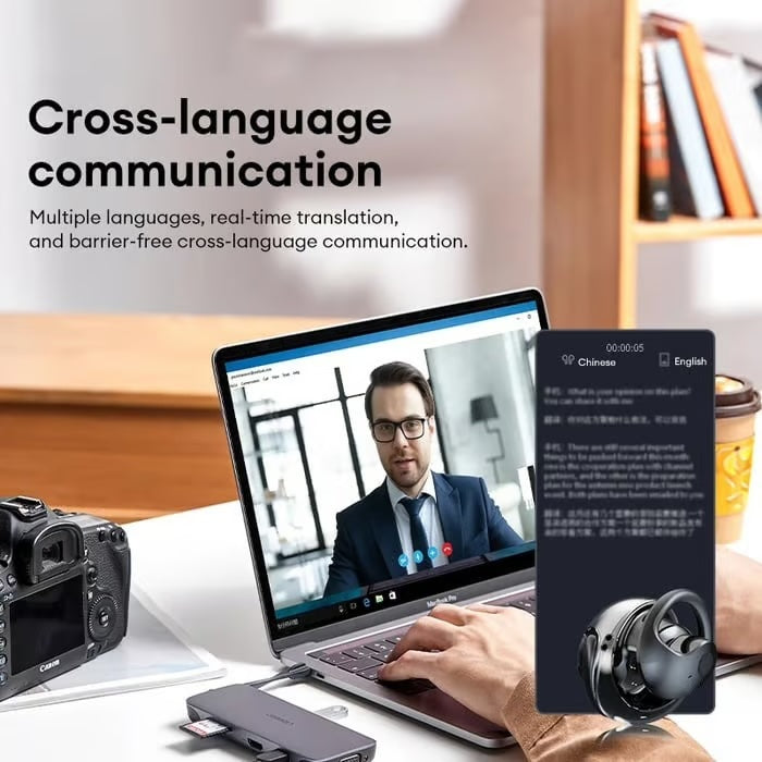 AI-Powered Bluetooth Translation Earbuds - BUY 3 (full price)