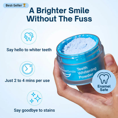 Teeth Whitening Powder ~ A Brighter Smile in Minutes