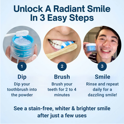 Teeth Whitening Powder ~ A Brighter Smile in Minutes