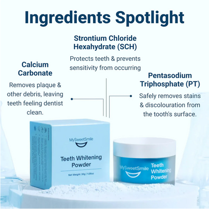 Teeth Whitening Powder ~ A Brighter Smile in Minutes