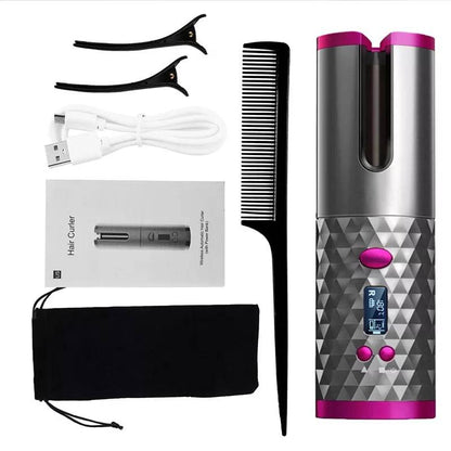 Cordless Automatic Hair Curler ~ Perfect curls in seconds, anytime, anywhere