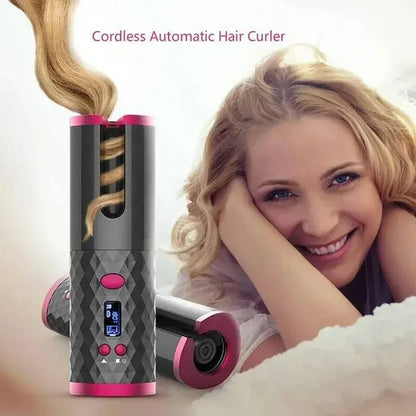 Cordless Automatic Hair Curler ~ Perfect curls in seconds, anytime, anywhere