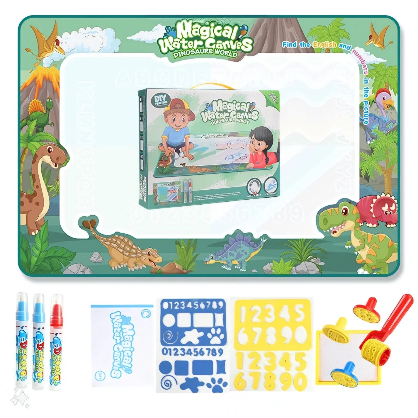 Water doodle mat ~ Vibrant Colors, Mess-Free Fun.