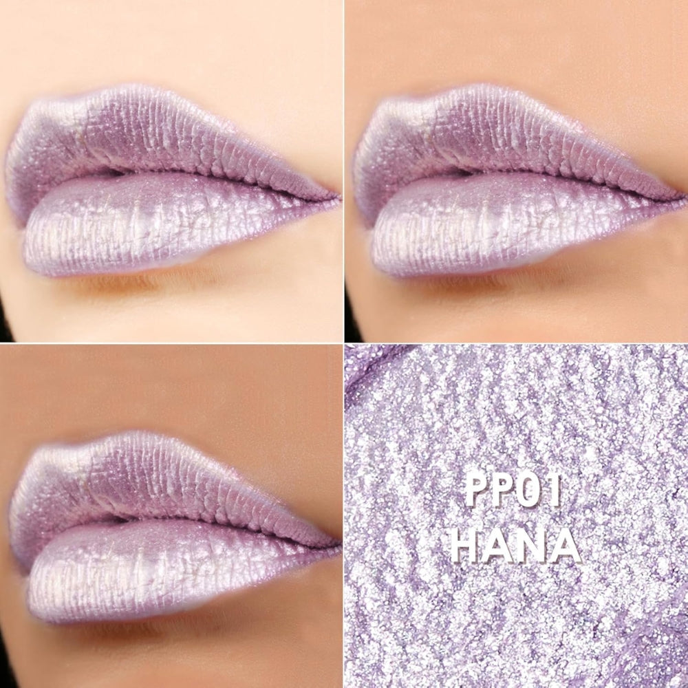 Metallic Liquid Diamond Glitter Lipstick ~ Bold, shimmering lips with all-day wear