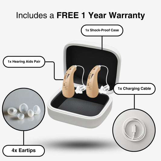 Hearing Aids ~ Clearer conversations and effortless hearing all day