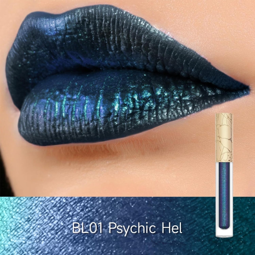 Metallic Liquid Diamond Glitter Lipstick ~ Bold, shimmering lips with all-day wear