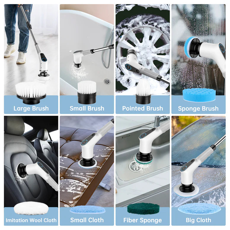 9-in-1 Electric Spin Scrubber ~ Effortless cleaning, spotless results in seconds