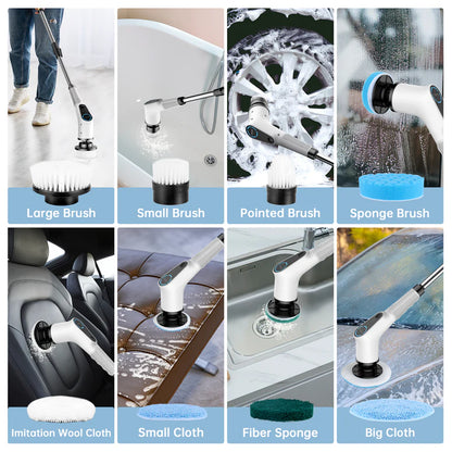 9-in-1 Electric Spin Scrubber ~ Effortless cleaning, spotless results in seconds