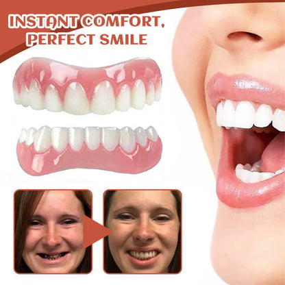 Silicone Denture Set ~ Achieve a natural, confident smile instantly.