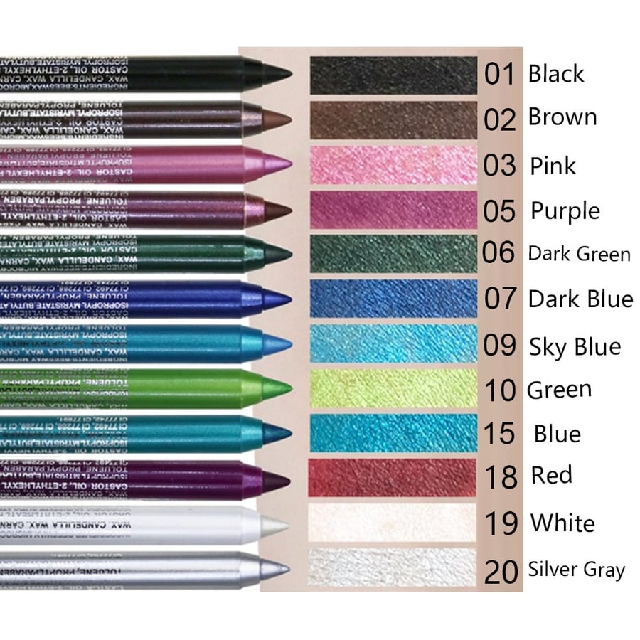 12-Piece Standout Peacock Gel Liner Set ~ Bold, smudge-proof eyes all day long.