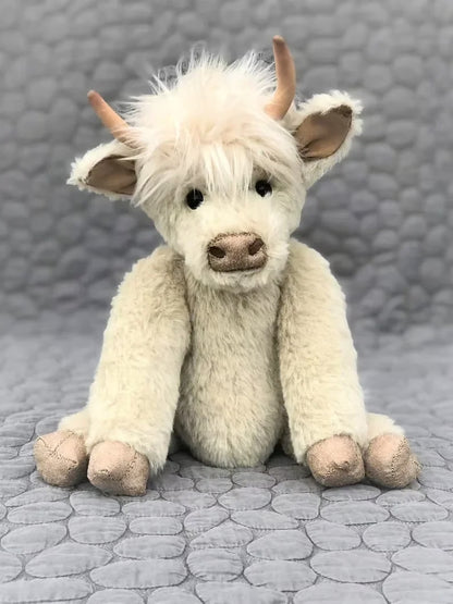 Scottish Handmade Highland Cattle Plush ~ A soft companion for every age.