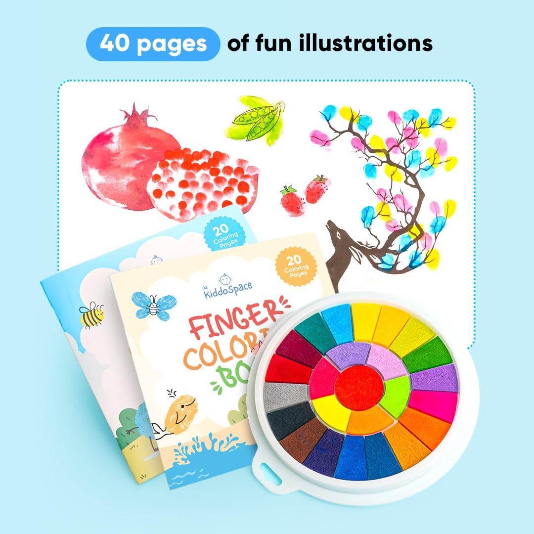 Funny finger painting kit ~ Vibrant Colors, Mess-Free Fun