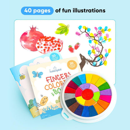 Funny finger painting kit ~ Vibrant Colors, Mess-Free Fun.