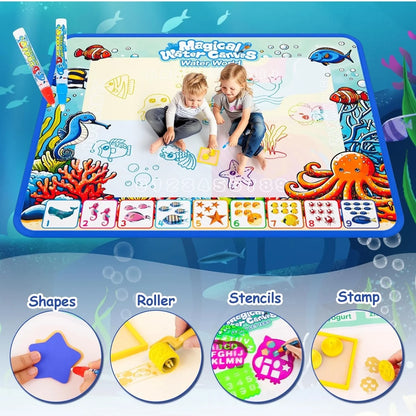 Water doodle mat ~ Vibrant Colors, Mess-Free Fun.