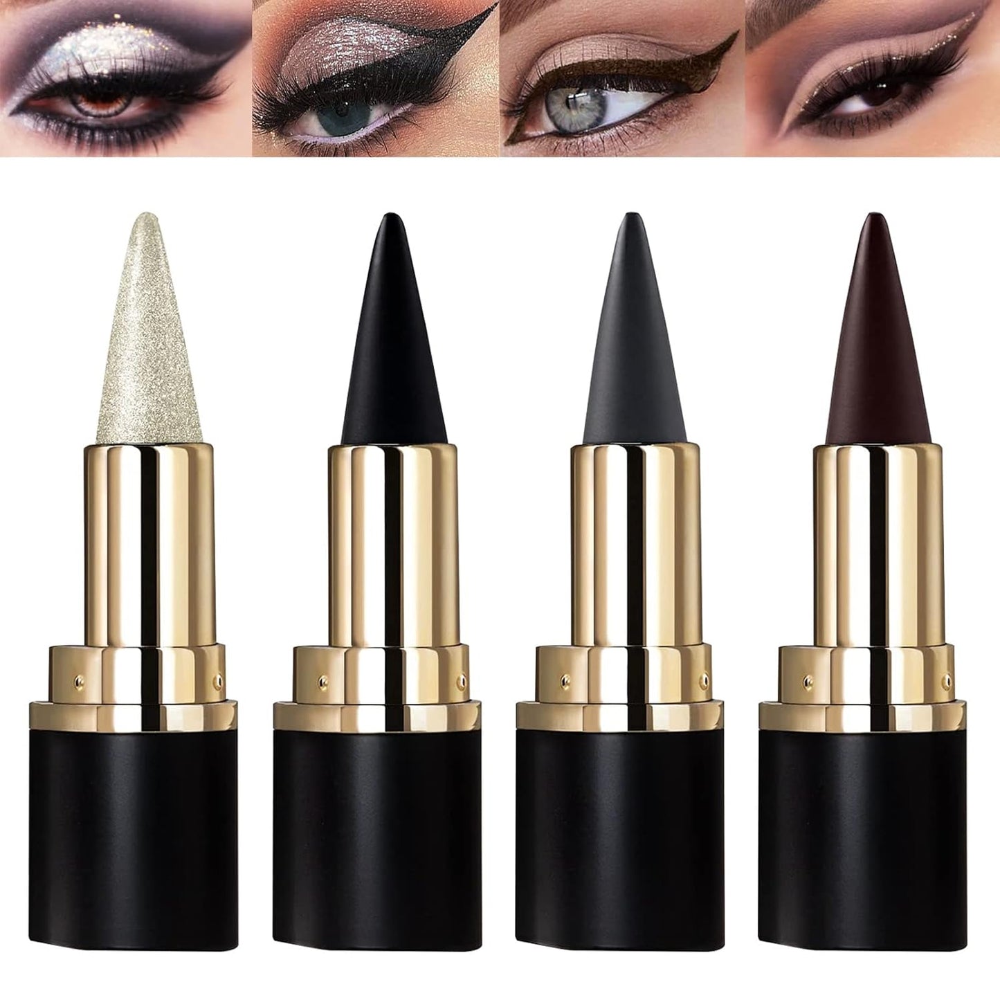 4-Piece Gel Eyeliner Set ~ Effortless precision for bold, defined eyes all day.