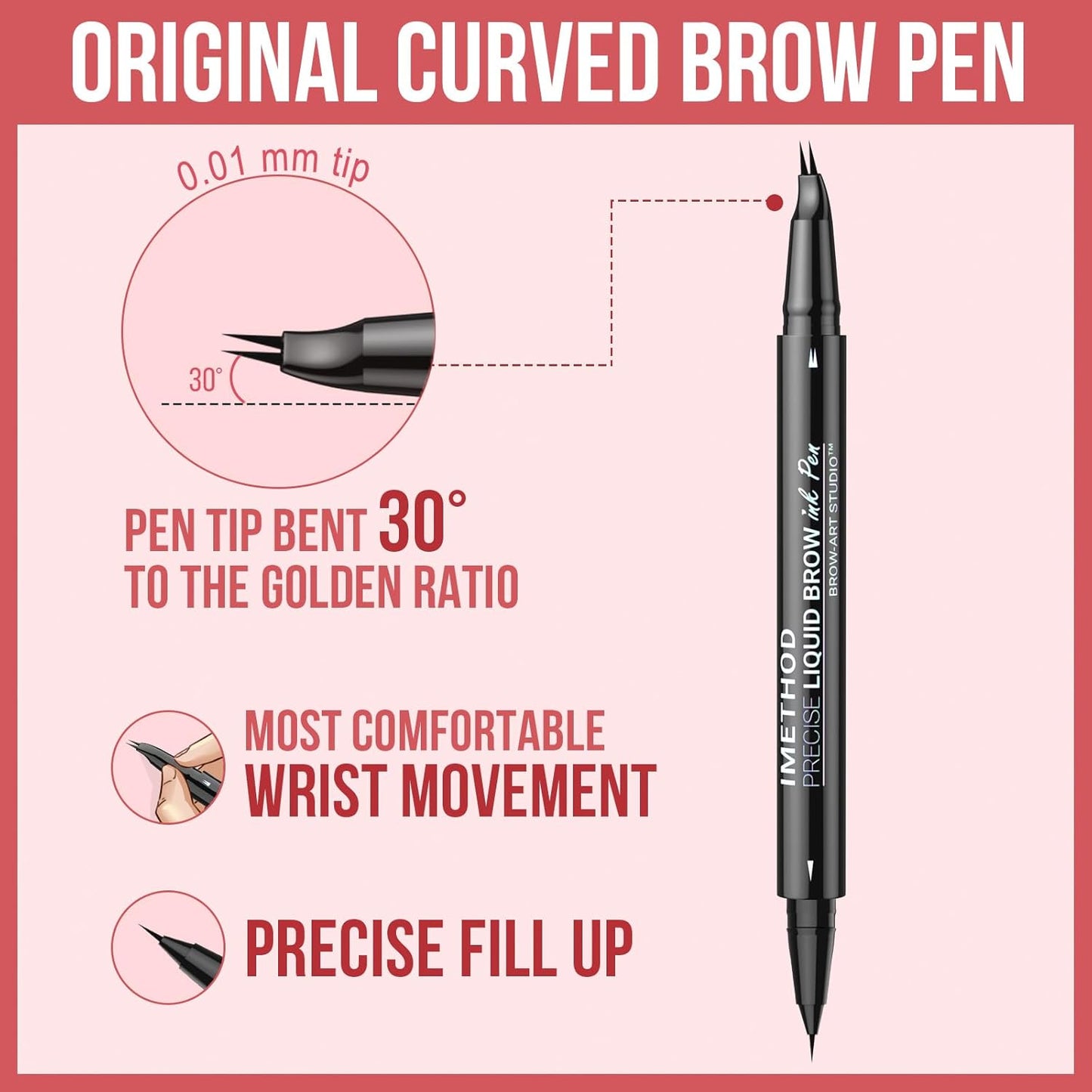 Curved Eyebrow Pen ~ Natural, fuller brows in seconds.