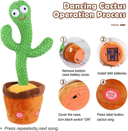 Dancing Cactus Toy ~ Bring Music, Laughter, and Mimicry to Life!