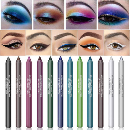 12-Piece Standout Peacock Gel Liner Set ~ Bold, smudge-proof eyes all day long.