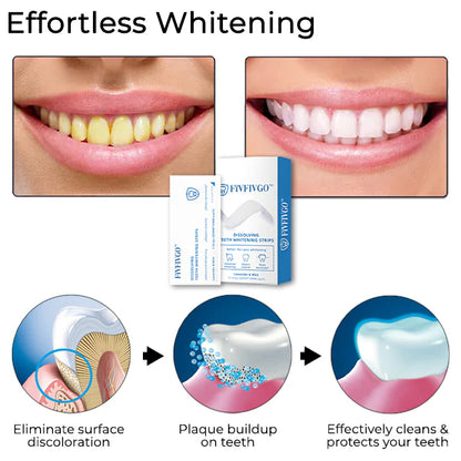 Dissolving Teeth whitening strips ~ Achieve a brighter smile in minutes, mess-free!