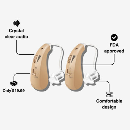 Hearing Aids ~ Clearer conversations and effortless hearing all day