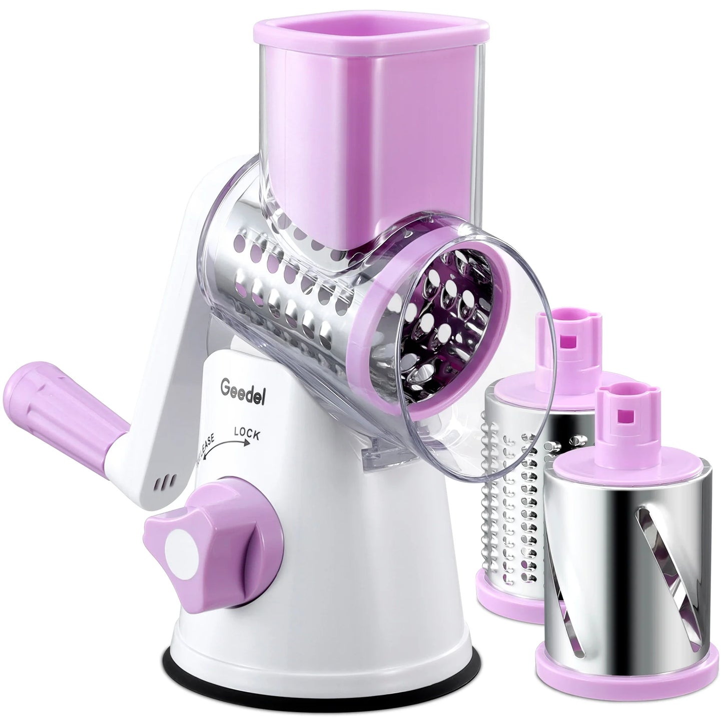 3 in 1 Rotary Cheese Grater Vegetable Slicer ~ Effortless food prep in seconds