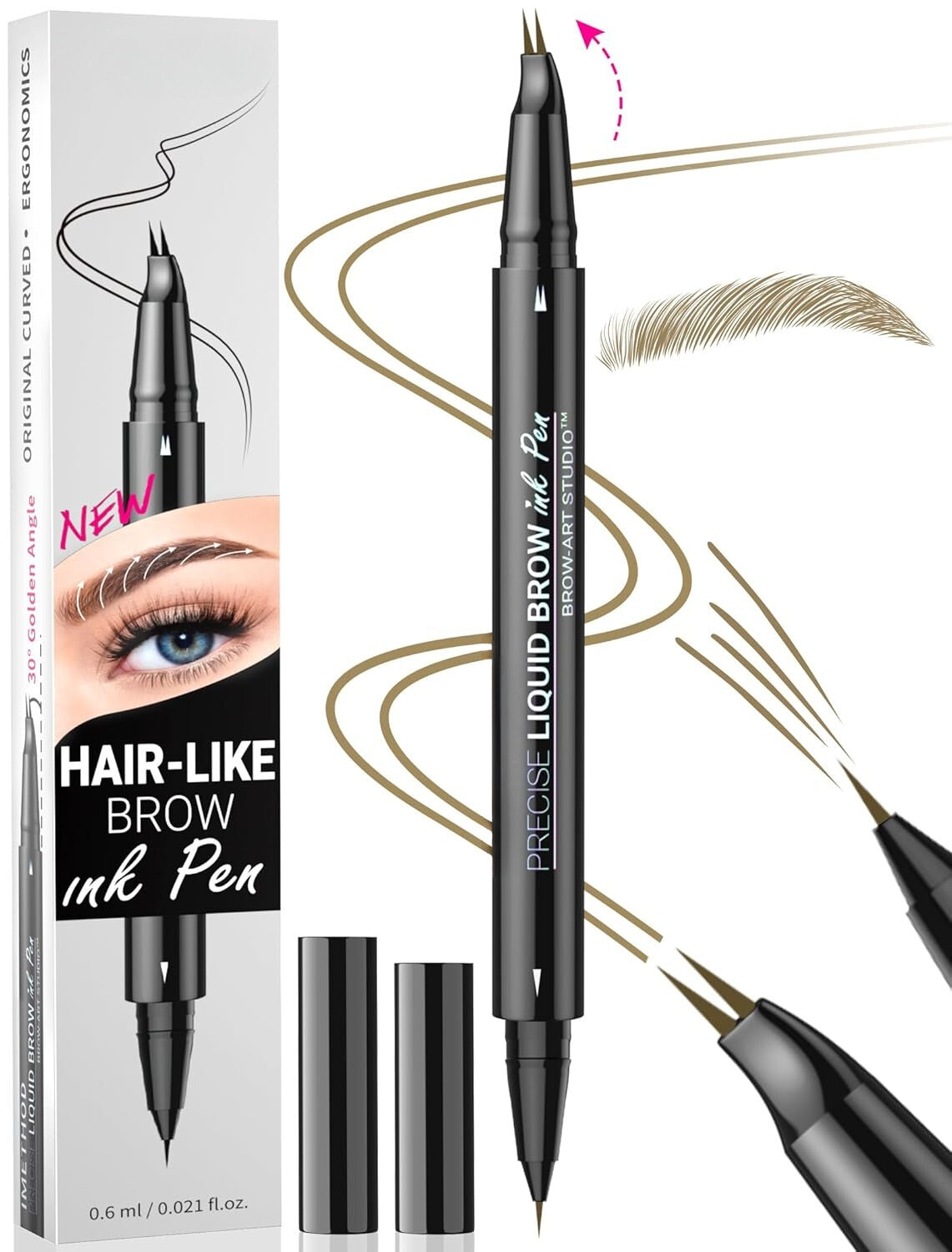 Curved Eyebrow Pen ~ Natural, fuller brows in seconds.