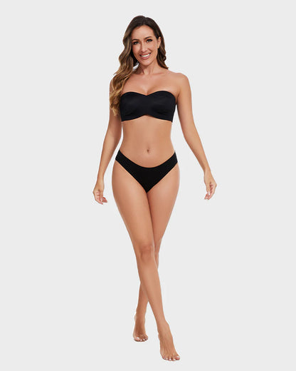 Full Support Non-Slip Convertible Bandeau Bra ~ All-day comfort and support without the straps