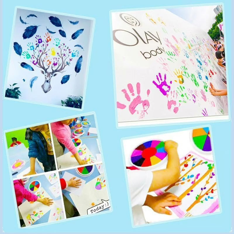 Funny finger painting kit ~ Vibrant Colors, Mess-Free Fun