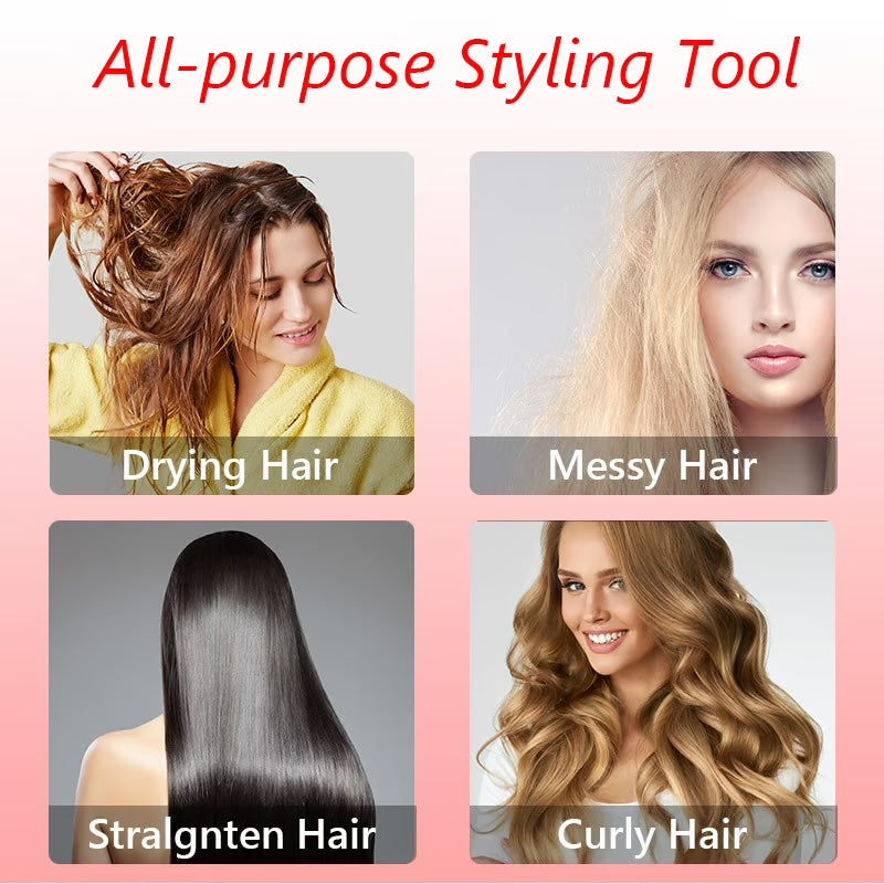 2-in-1 Hot Air Styler ~ Effortless curls and volume for salon-like hair at home.